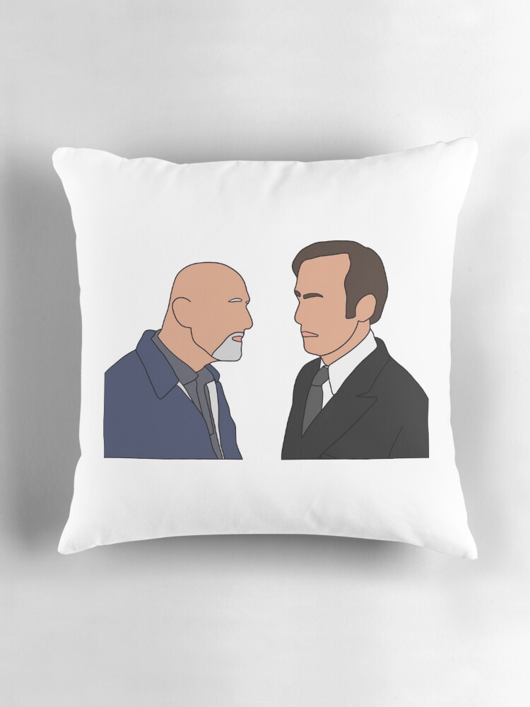 Aperçu 3 sur 4. Coussin avec l'œuvre Saul and Mike créée et vendue par Trinitymorton2.
