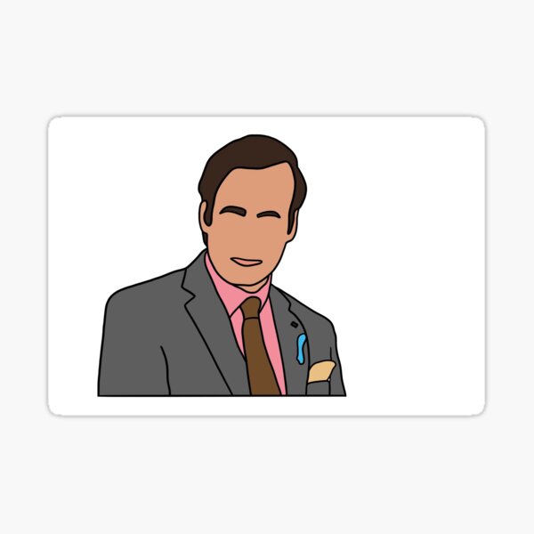 Vista previa del artículo con la obra «Saul Goodman », diseñado y vendido por Stickersbytrin  :).
