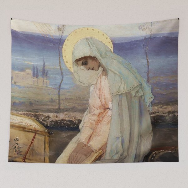 Item preview, “The Virgin Mary” by Mikhail Nesterov designed and sold by PatricianneK.