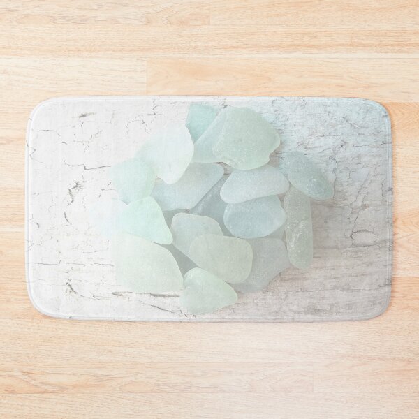 Item preview, Coastal Pale Turquoise Sea Glass on Weathered Faded Light Wood - Beach Aesthetic - Photo 2 of 8 designed and sold by Beachy.
