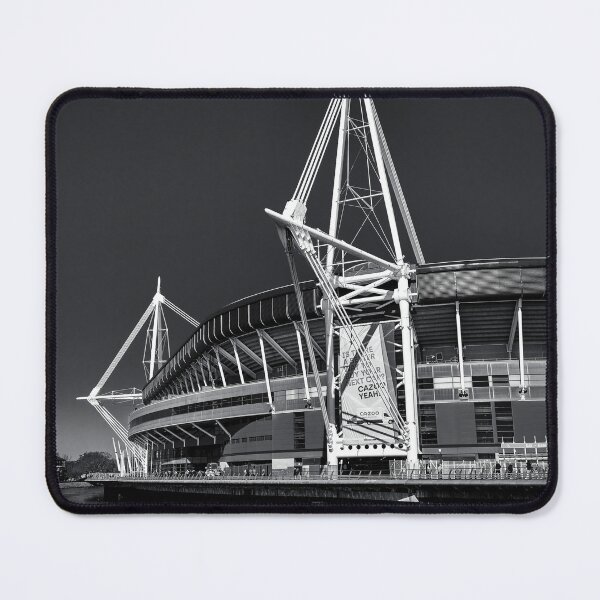 Item preview, Match Day, Principality Stadium, Cardiff, Wales Monochrome designed and sold by MaclarenPhoto.