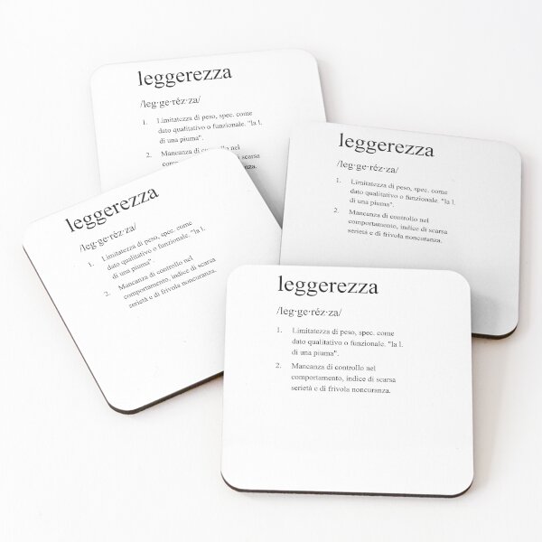 Item preview, Leggerezza definizione parola italiana designed and sold by CodingStore  ★★★★★.