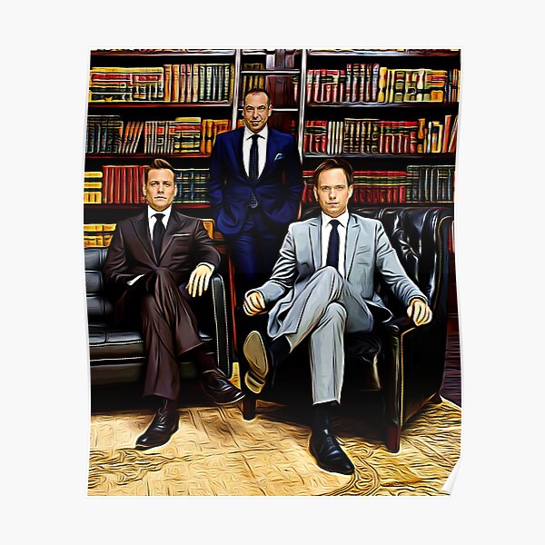 SUITS, Gabriel Macht, Patrick Adams, Anwaltsgeschenk Poster