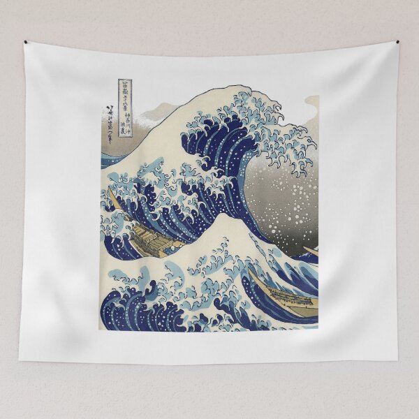 Item preview, vintage Japanese art kanagawa the great wave  designed and sold by artSofie.