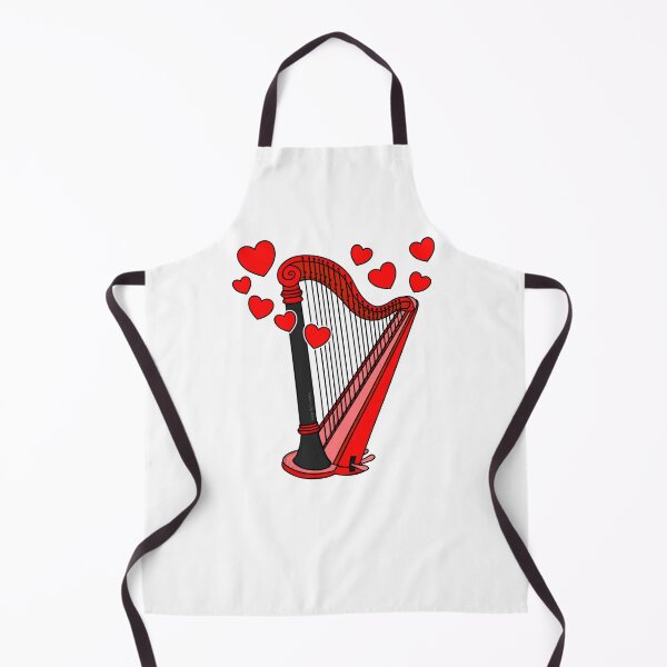 Item preview, Harp Wedding Harpist Valentines designed and sold by doodlerob.