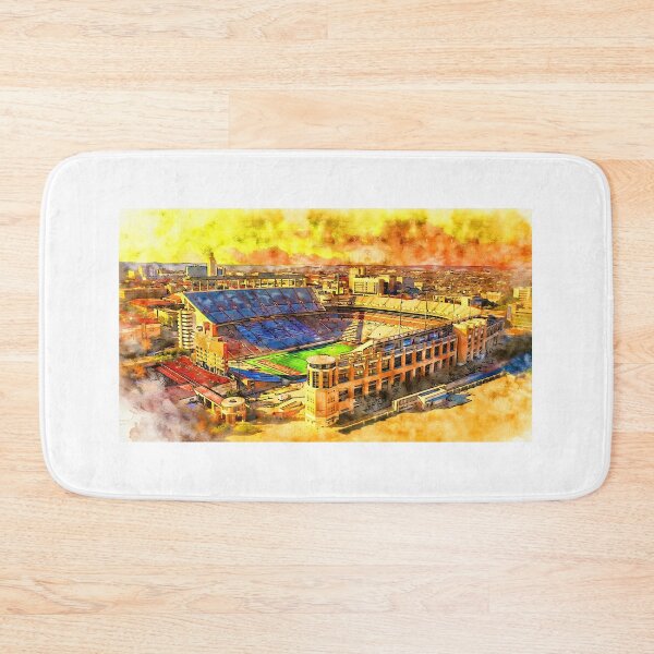 Item preview, Darrell K Royal-Texas Memorial Stadium in Austin at sunset - pen and watercolor designed and sold by NickoPrints.