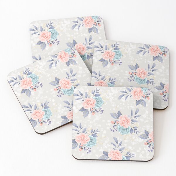 Item preview, Floral pastel with gold leaves designed and sold by MLD112.