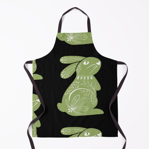 Artikelvorschau, Salbeigrüner Pastell-Osterhase mit Blumen-Design entworfen und verkauft von EarthArtDesigns.