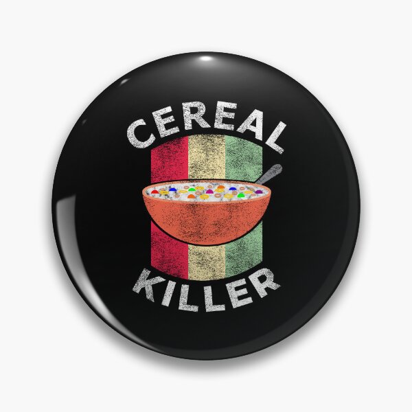 Item preview, Vintage Cereal Killer Food Pun Funny Cereal Box Breakfast Cereal Milk AugustBrees  designed and sold by AugustBrees.