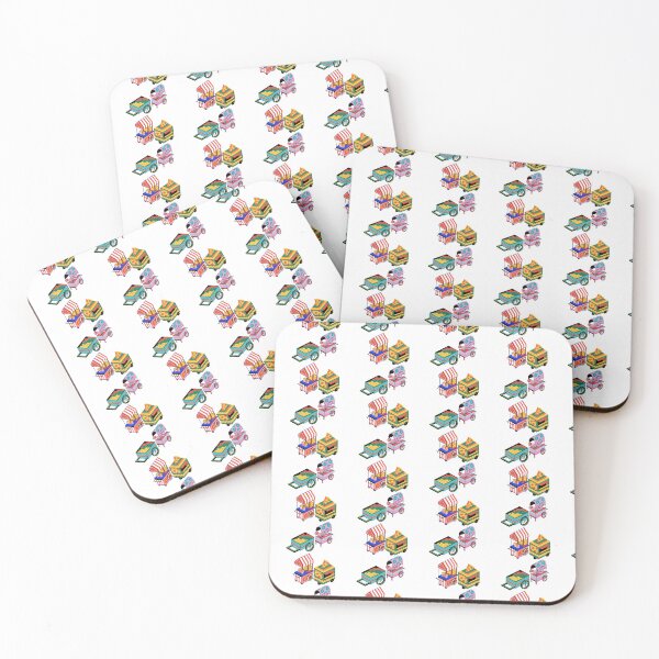 Item preview, food booth pattern pack designed and sold by stickers-packs.