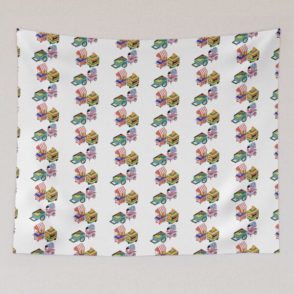Item preview, food booth pattern pack designed and sold by stickers-packs.