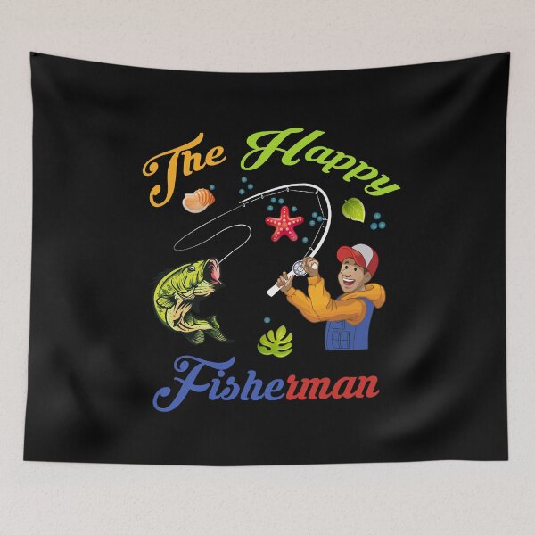 Item preview, The happy fisherman designed and sold by yubamann.