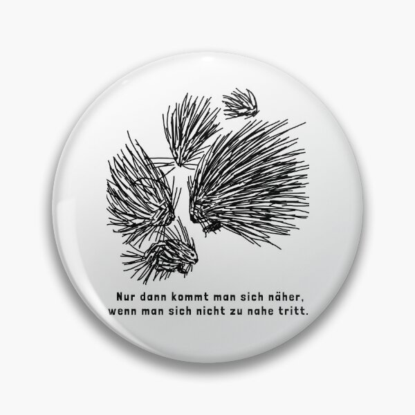 Item preview, Inspirational quote with porcupines: You only get closer if you don't get too close. Please keep your distance. designed and sold by sopfanna.