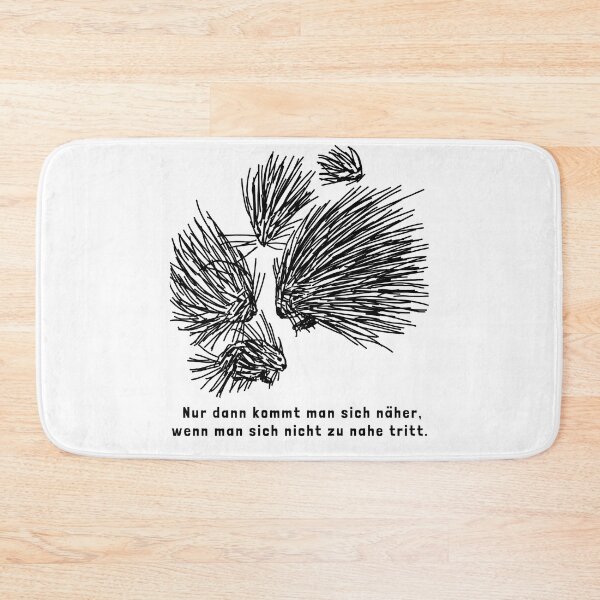 Item preview, Inspirational quote with porcupines: You only get closer if you don't get too close. Please keep your distance. designed and sold by sopfanna.