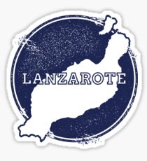 Lanzarote Canary Islands Spain Travel Map Sticker