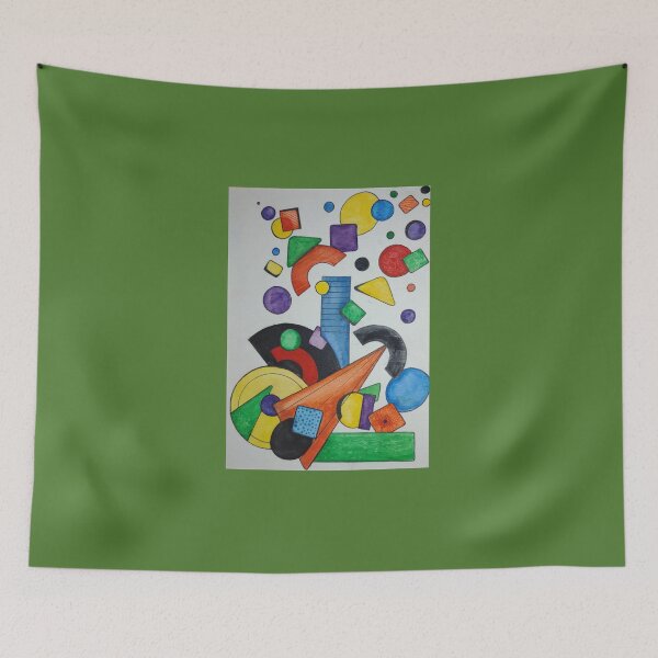 Item preview, Geometric Abstract Kandinsky style designed and sold by LauraAnnSeel.