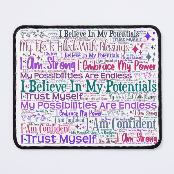 Item preview, Self Love Believe In Potential With Sparkles and Flower Doodles designed and sold by frankie5368.