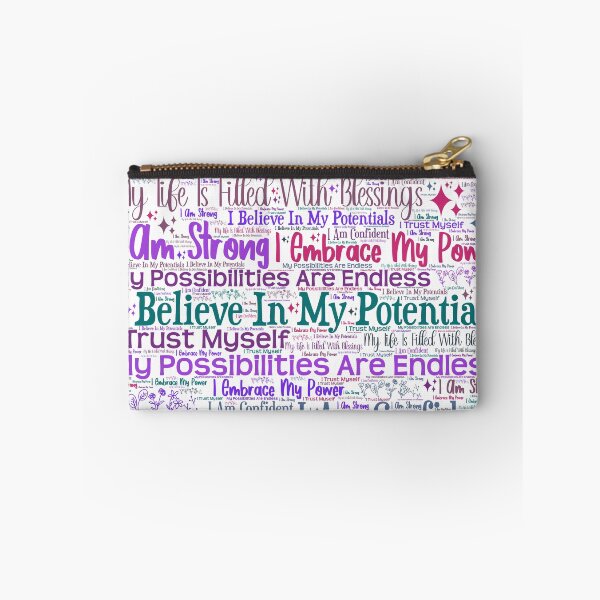 Item preview, Self Love Believe In Potential With Sparkles and Flower Doodles designed and sold by frankie5368.