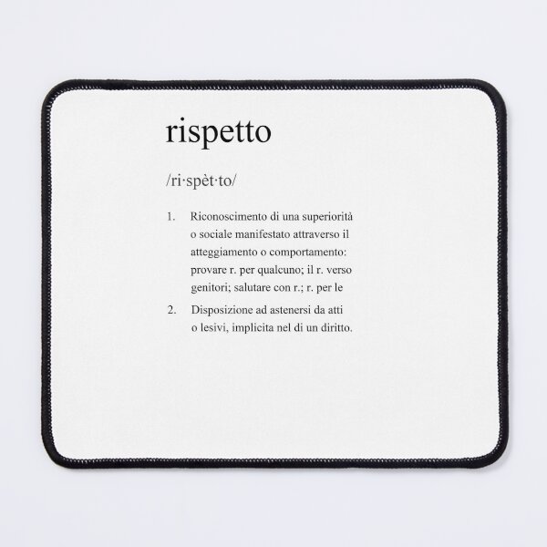 Item preview, Rispetto definizione parola italiana designed and sold by CodingStore  ★★★★★.