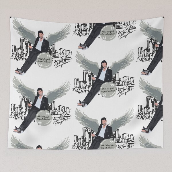 Item preview, Lucifer with wings designed and sold by LaMora Illustrations.