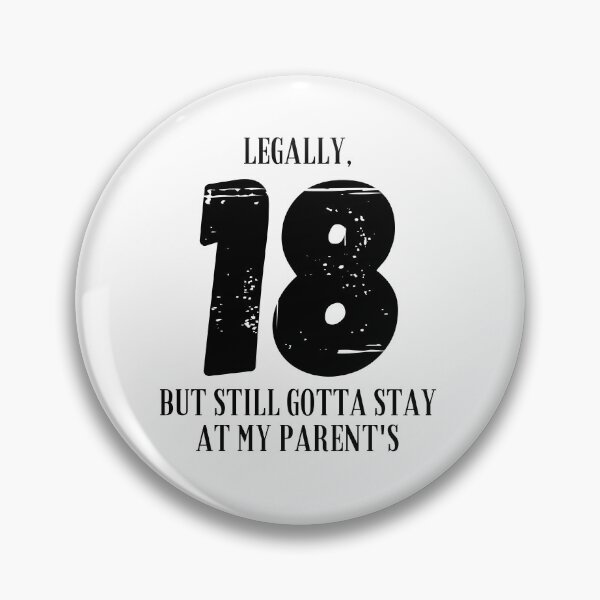 Item preview, Funny 18th birthday quote, Happy 18th Birthday designed and sold by Kritika 99.