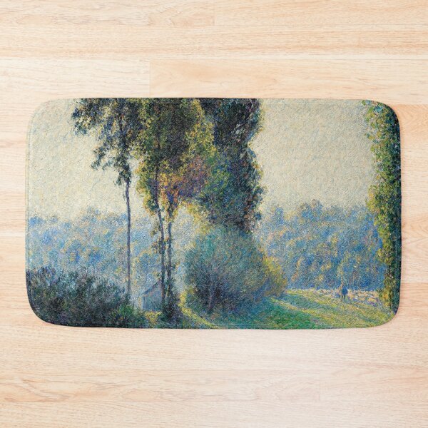 Item preview, Landscape at Saint-Charles, near Gisors, Sunset (1891) by Camille Pissarro designed and sold by theartsycamper.