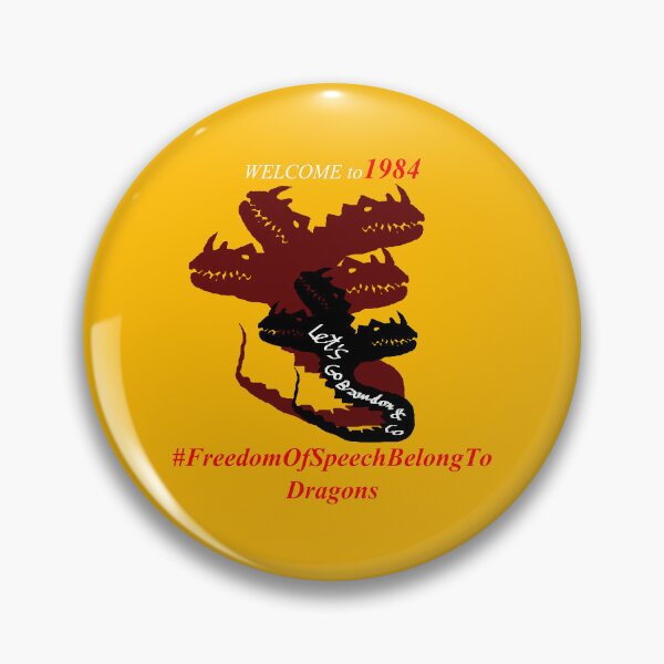 Vista previa del artículo con la obra «La libertad de expresión pertenece a Dragons D9», diseñado y vendido por SelfUpgrade.