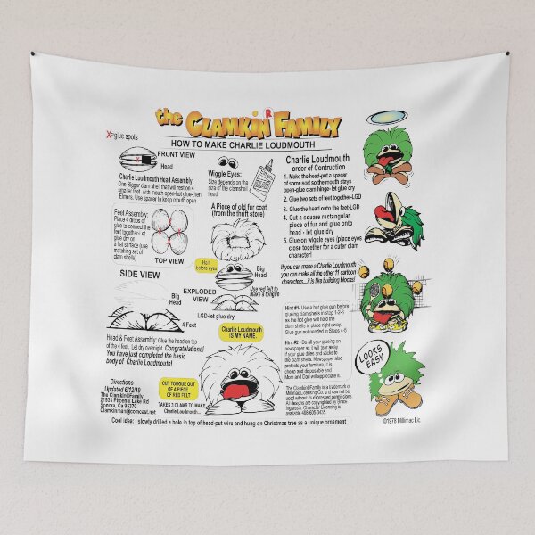 Item preview, Clamkin Directions " How to make Charlie Loudmouth" out of Clamshells-#2 out of 11 designed and sold by Bruce Ingrassia.