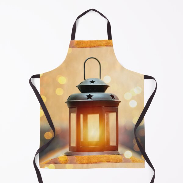 Item preview, Ornamental Arabic lantern with burning candle glowing. Festive greeting card. Invitation for Muslim holy month and bokeh light designed and sold by sigoisette.