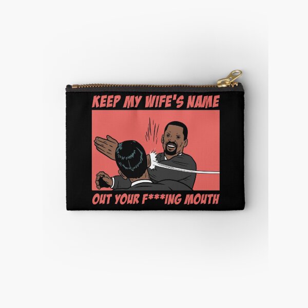 Item preview, Keep my wife's name out your mouth Oscar Slap Funny Meme, sticker and T-shirt designed and sold by Eddyed.