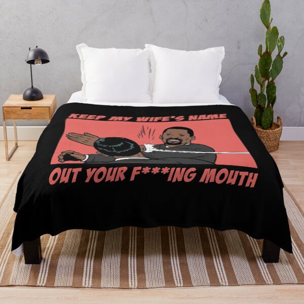 Item preview, Keep my wife's name out your mouth Oscar Slap Funny Meme, sticker and T-shirt designed and sold by Eddyed.
