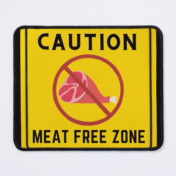 Item preview, CAUTION MEAT FREE ZONE designed and sold by Surfing Designs.Life.