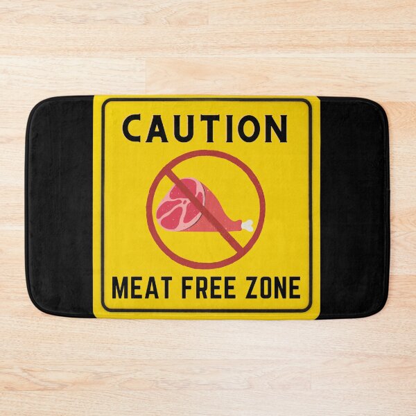 Item preview, CAUTION MEAT FREE ZONE designed and sold by Surfing Designs.Life.