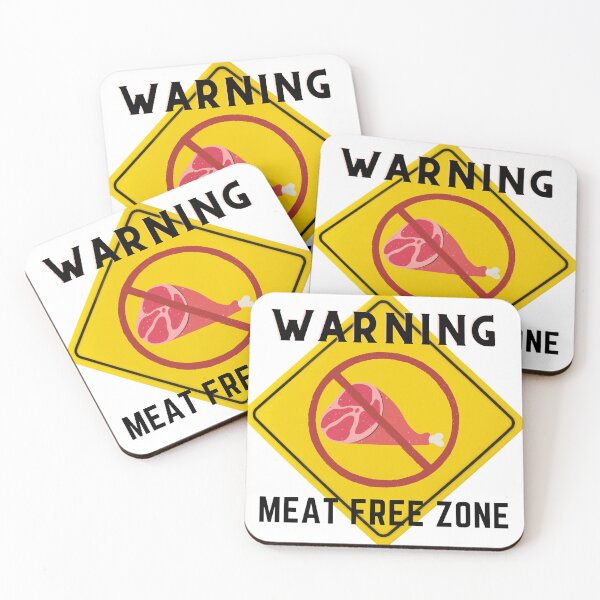 Item preview, WARNING MEAT FREE ZONE designed and sold by Surfing Designs.Life.