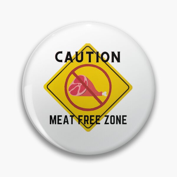 Item preview, CAUTION MEAT FREE ZONE designed and sold by Surfing Designs.Life.