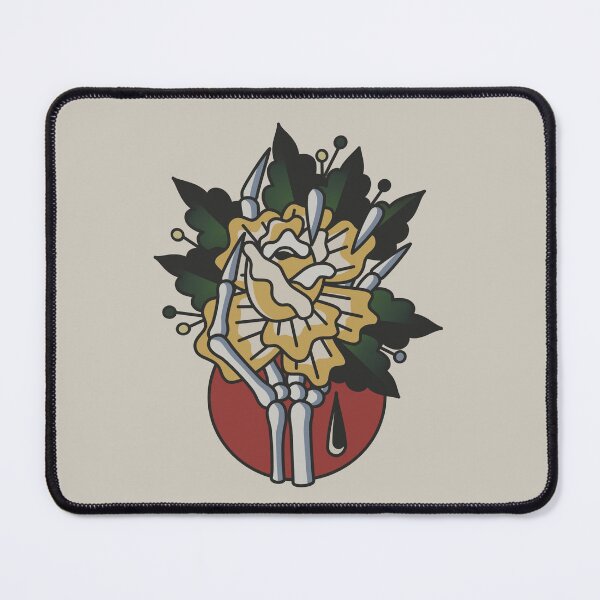 Item preview, Skeleton Grasping a Yellow Rose designed and sold by Aaron Bastian.