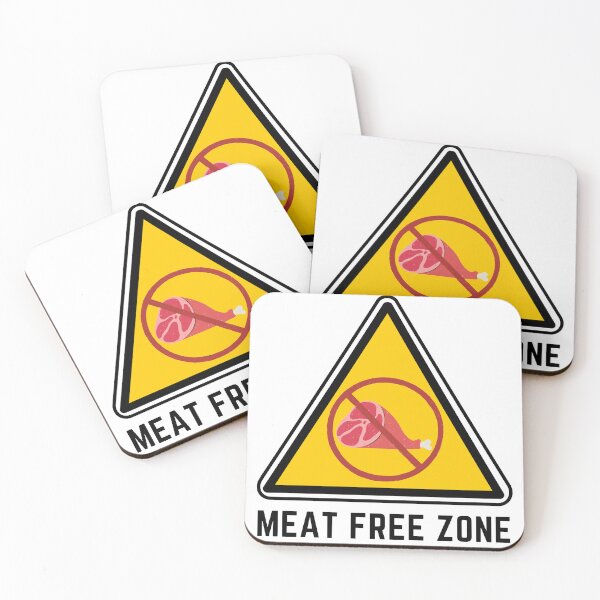 Item preview, WARNING MEAT FREE ZONE designed and sold by Surfing Designs.Life.