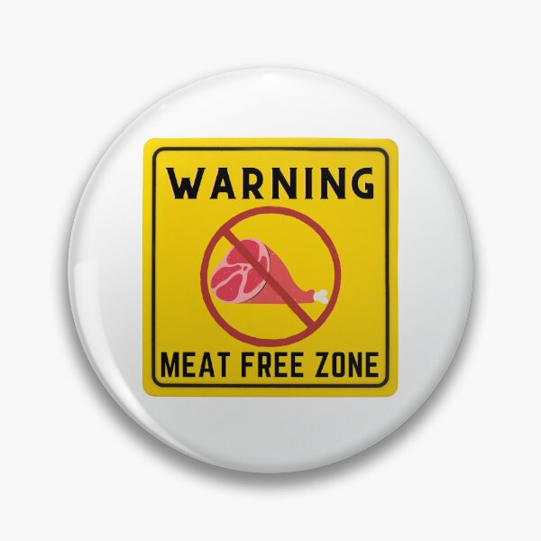 Item preview, WARNING MEAT FREE ZONE designed and sold by Surfing Designs.Life.