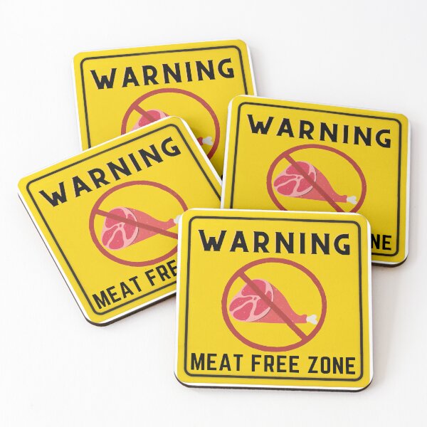 Item preview, WARNING MEAT FREE ZONE designed and sold by Surfing Designs.Life.