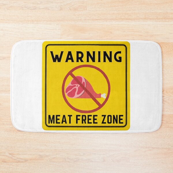 Item preview, WARNING MEAT FREE ZONE designed and sold by Surfing Designs.Life.