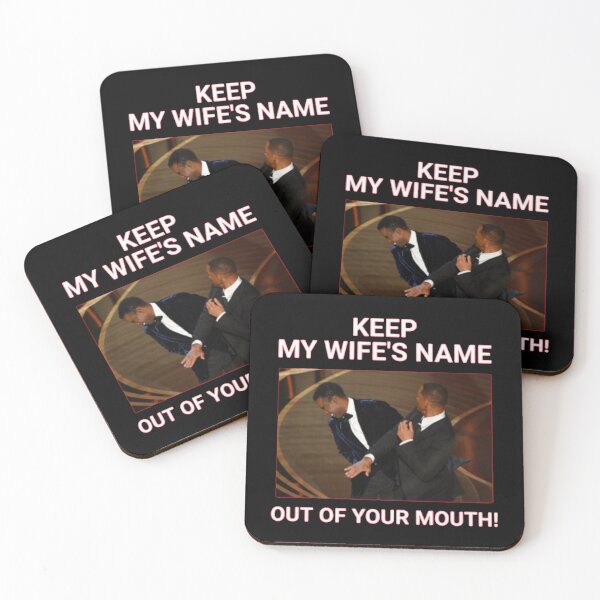 Item preview, Keep My Wife's Name Out Of Your Mouth Oscars 2022 designed and sold by ArtAndDesignA.