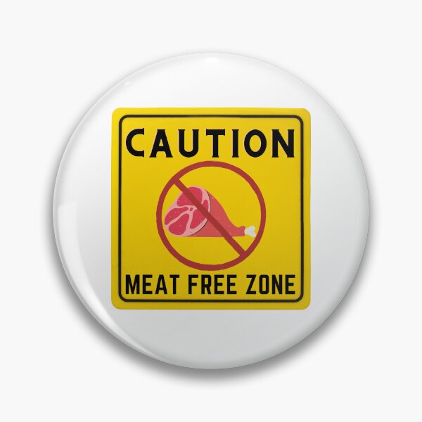 Item preview, CAUTION MEAT FREE ZONE designed and sold by Surfing Designs.Life.