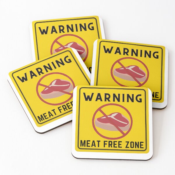 Item preview, WARNING MEAT FREE ZONE designed and sold by Surfing Designs.Life.