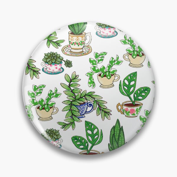 Item preview, Teacup Plants Pattern designed and sold by paintedpansy.