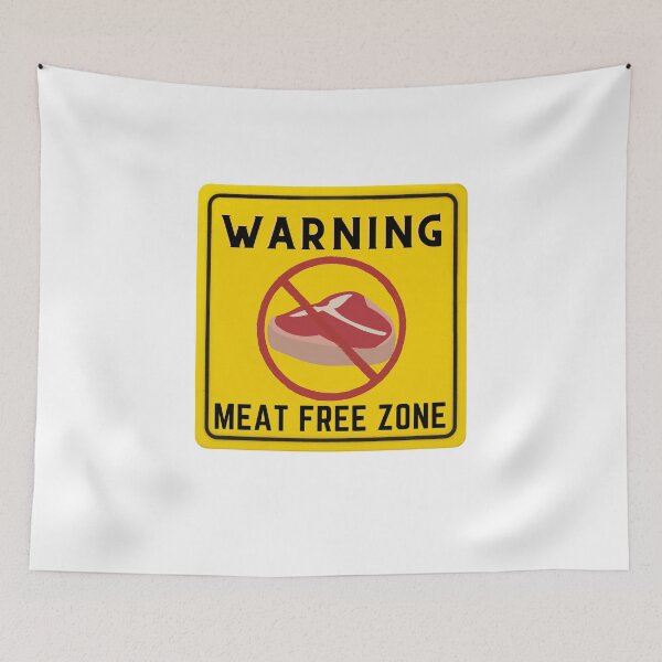 Item preview, WARNING MEAT FREE ZONE designed and sold by Surfing Designs.Life.