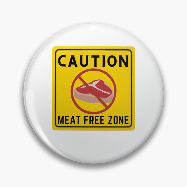 Item preview, CAUTION MEAT FREE ZONE designed and sold by Surfing Designs.Life.