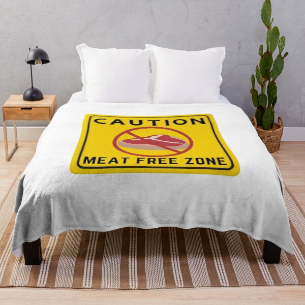 Item preview, CAUTION MEAT FREE ZONE designed and sold by Surfing Designs.Life.