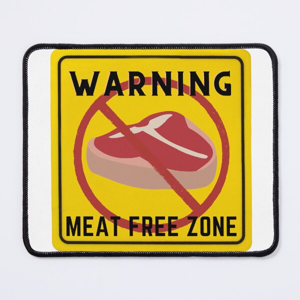 Item preview, WARNING MEAT FREE ZONE designed and sold by Surfing Designs.Life.