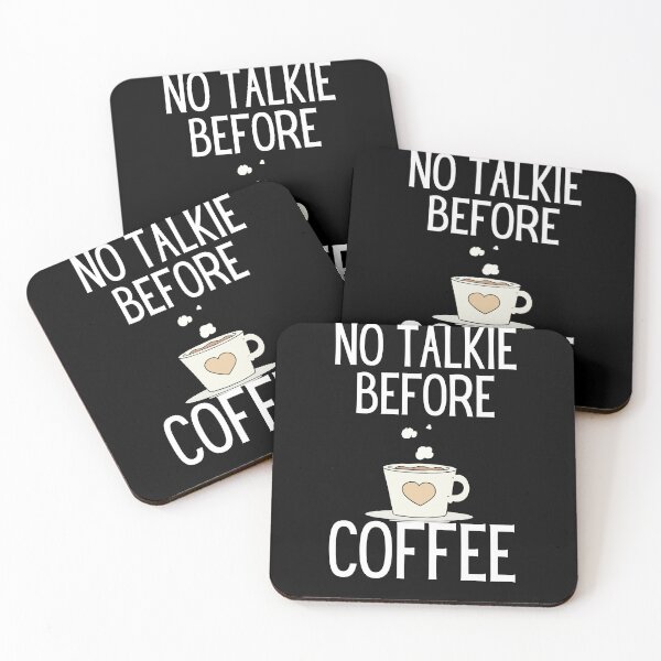 Item preview, No Talkie Before Coffee designed and sold by Retrovas.