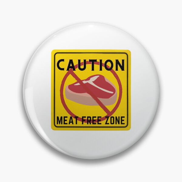 Item preview, CAUTION MEAT FREE ZONE designed and sold by Surfing Designs.Life.